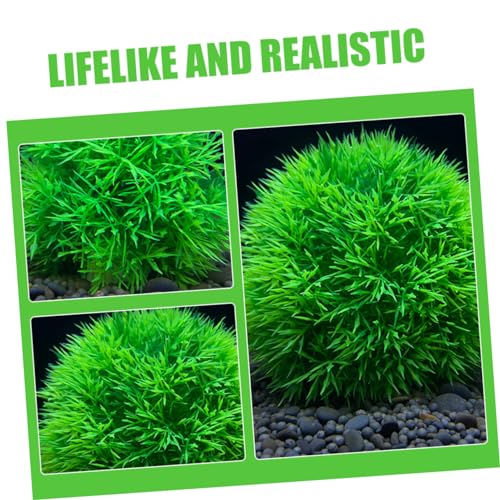 Toddmomy 8pcs Artificial Aquatic Plants for Fish Tank Landscaping Non- Material Aquarium Decor Fish Habitat and Desktop Aesthetics