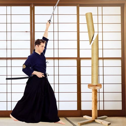 Briwooody Tatami Mat for Sword Cutting 71 x 34 Inch Straw Japanese Tameshigiri Cutting Test Target Exercise for Samurai Katana Martial Art Swords