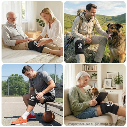 REVIX XXXL Knee Ice Pack Wrap Around Entire Knee, 45-Minute Long-Lasting Ice Pack for Knees with Ice Grid Gel Design, Cold Compress Therapy for Meniscus Tear, ACL (20"×10.7") - style: 1 Pack