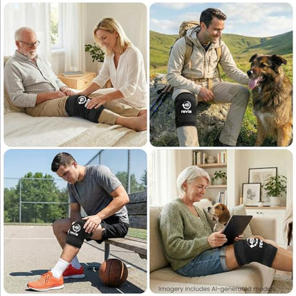 REVIX XXXL Knee Ice Pack Wrap Around Entire Knee, 45-Minute Long-Lasting Ice Pack for Knees with Ice Grid Gel Design, Cold Compress Therapy for Meniscus Tear, ACL (20"×10.7") - style: 1 Pack