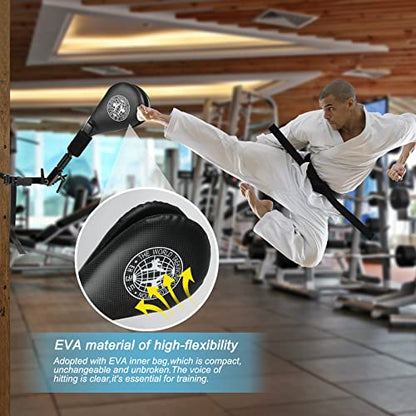 Taekwondo Kick Pads, Kicking Boxing Hands-Free Kicking Pads for Martial Arts with Mounting Bracket - style: 3 Kick Pads