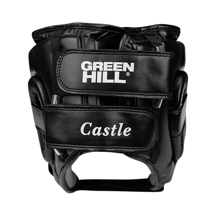 Green Hill Castle Boxing Headgear – MMA & Muay Thai Head Guard for Men & Women, Sparring & Training Gear - size: Small