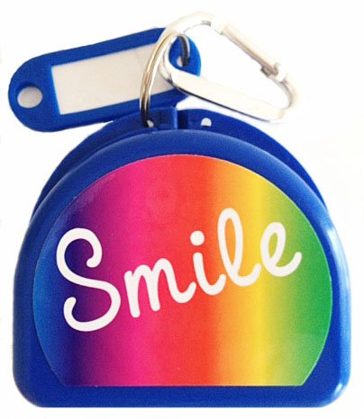 Mouth Guard, Retainer, Mouthguard Case - Smile - color: Blue