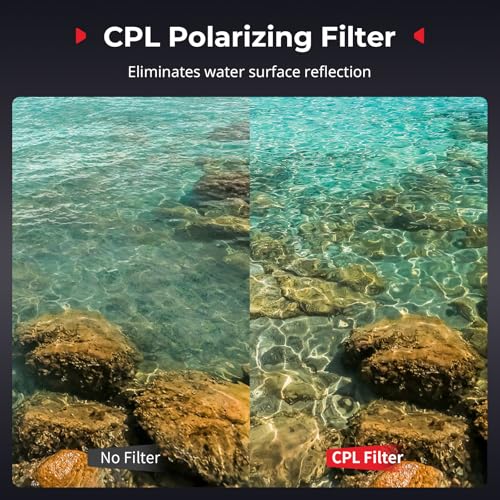 SmallRig Nano Filter Kit Only for DJI Osmo Nano, Includes CPL Polarizing Filter, ND16, ND32, and ND64 Filters - style: CPL & ND Kit