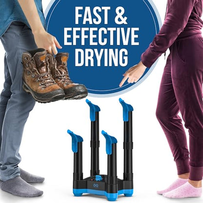 Everlasting Comfort Electric Boot Dryer for Work Boots, Silent Portable Shoe Dryer with Timer for Shoes, Boots and Cleats, Quick-Dry Glove Dryer Boot Warmer for Gloves, Helmets and Sneakers(2 Pair) - size: 2 Pair