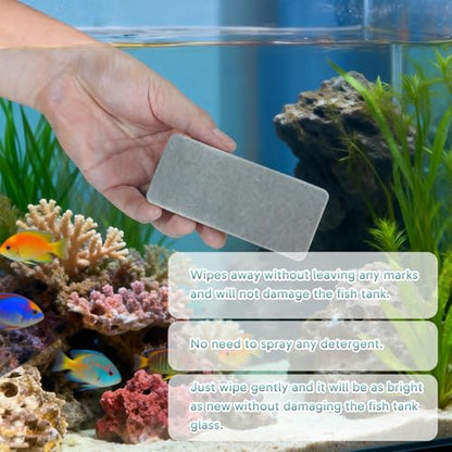 8 Pcs Fish Tank Scrubber, Aquarium Sponge Set, Cleaning Sponges for Fish Tank Maintenance, Aquarium Cleaning Accessories for Home and Office Use