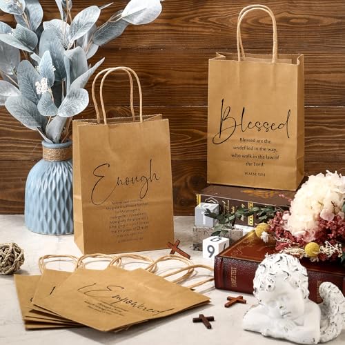 Gersoniel 108 Pcs Christian Bible Verse Gift Bags, Handled,Modern Design - style: Modern Design