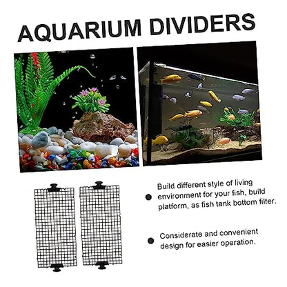 POPETPOP 1set Fish Tank Divider Aquarium Isolation Tool for Breeding and Separation High-Transparency Panels Cups
