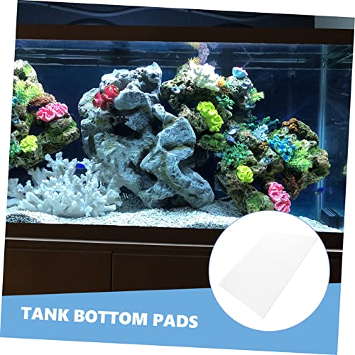Reptile Terrarium Cushioning Mat Thickened Aquarium Pad for Fish Tank Non- Heat Insulation Shock Absorbing Base Mat for Aquarium Setup - color: White