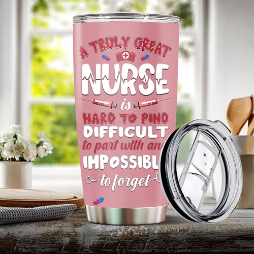 Personalized Nurse Gifts for Women 20oz Stainless Steel Insulated Coffee Cup Travel Mug Tumbler with Lid Appreciation Gift for Mom Wife Christmas Birthday Mother's Day Valentine - color: Nurse
