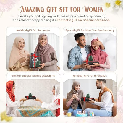 SHAHADA & Allah Bracelet AromatherapyOil Arabic Jewelry for Women–Perfect Ramadan & Islamic Gifts with Allah Pendant - color: SHAHADASilver