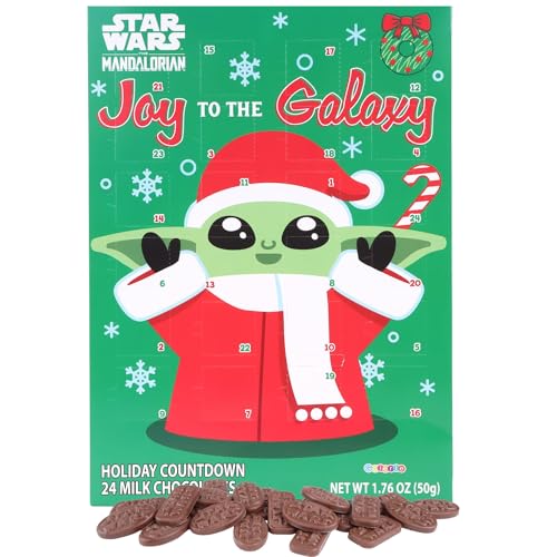 2024 Star Wars Mandalorian Christmas Advent Calendar with Chocolate, 13 3/4 Inches