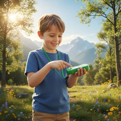 Explorer Kit Compass| Essential Outdoor Adventure Gear (Compass & Whistle Included) | Develops Sense of Direction. - color: Green-Whistle