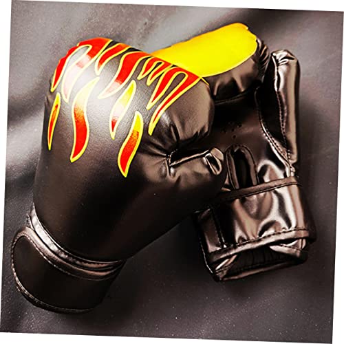 Sosoport 1 Pair Kickboxing Children's Boxing Gloves Glove Mittens Boxing Gloves Boxing Gloves for 3-8 Years - color: Black