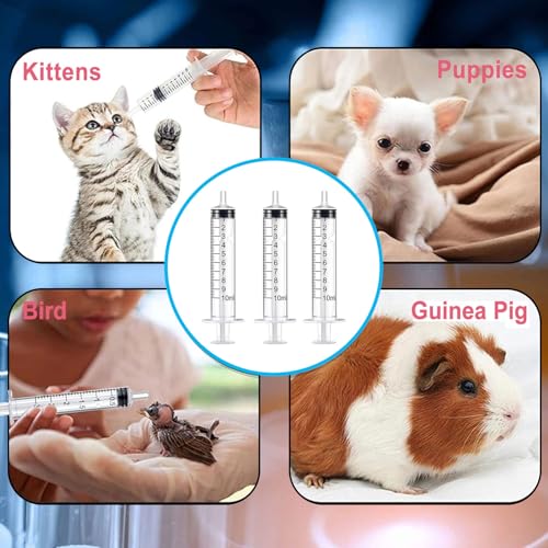 10ml Syringe for Liquid,Syringe Without Needle,Sterile Individually Packed 10pcs. - size: 10ml-10pcs