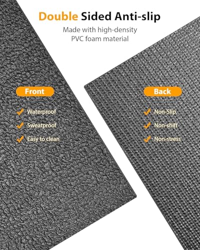 Foldable Rubber Treadmill Mat - Exercise Bike Mat with Waterproof Non-Slip Shock Absorption, Exercise Equipment Mat to Protect Floor for Home Gym Workout - size: 72.1"L x 31.4"W x 0.2"Th