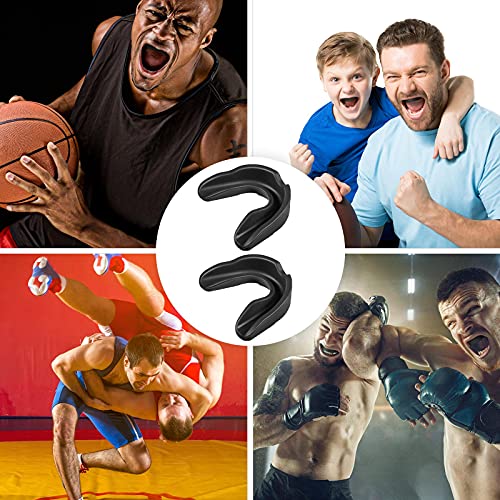 Sport Mouth Guards Gum Teeth Armor Game Guard for Boxing Basketball Football Hockey Karate Basketball Rugby Match - color: Black