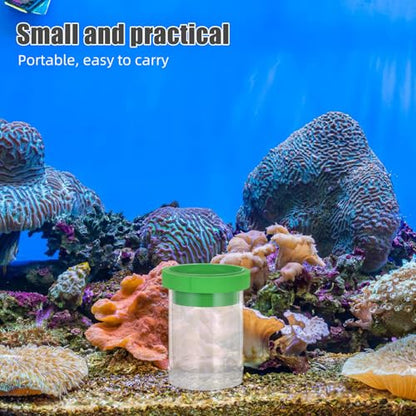 Beavorty Fish Breeding Box for Aquarium, Small Floating Isolation Chamber with Divider and Egg Net, Green Hatchery Incubator for Guppy Fry and Small Fish Nursery