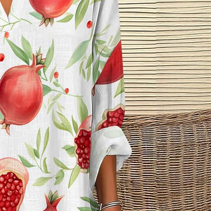 Womens Long Sleeve Shirts V Neck Loose Fit Oversized Graphic Tees Trendy Casual Womens Pullover Tropical Vacation Outfits - color: Style-01, size: 5X-Large