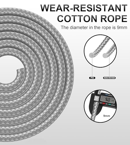 Jump Rope for Women Men, Fitness Jumprope for Women Workout, Adjustable Adult Exercise Skipping Rope - color: Gray