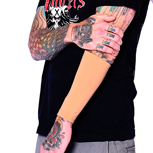 Tat2X Tattoo Cover Up Sleeve - Forearm 9" - Light - XS/Small - 1 Sleeve - color: Light Skin Tone, size: X-Small/Small (Pack of 1)