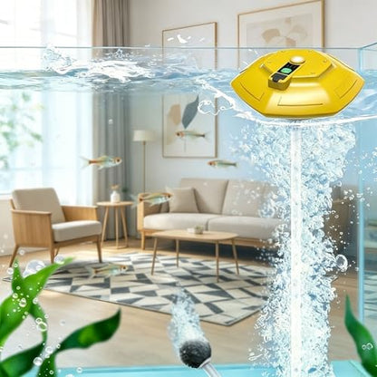 Floating and Rechargeable Bait Bucket Aerator, IPX7 Waterproof with Magnetic Charging,Magnetic Type-C Charging, Ultra-Quiet 3000mAh Battery,Suitable for Live Bait Buckets & Fish Tanks (5–30 Gallons)