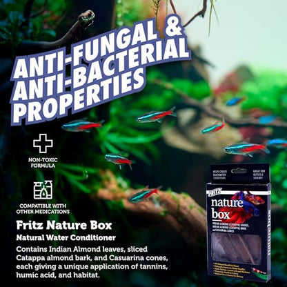 Fritz Aquatics Betta Botanicals for Betta and Community Fish Aquariums (Nature Box)