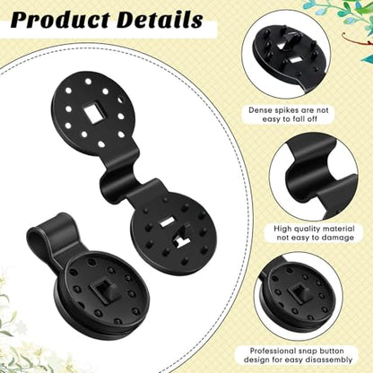 100-Pack Shade Cloth Clips, Lock Grip, Heavy Duty Tarp Clips, UV-Resistant Canopy Fasteners, Non-Slip Grip For Netting/Greenhouse, Windproof Sunshade Clamps - size: Large size 10*3.8cm