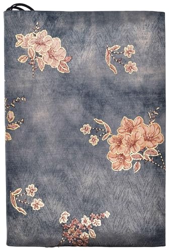 BLBMH 5x8 Fabric Book Covers for Paperbacks Quran Notebook - Flower 4 - color: Flower 4, size: 8in