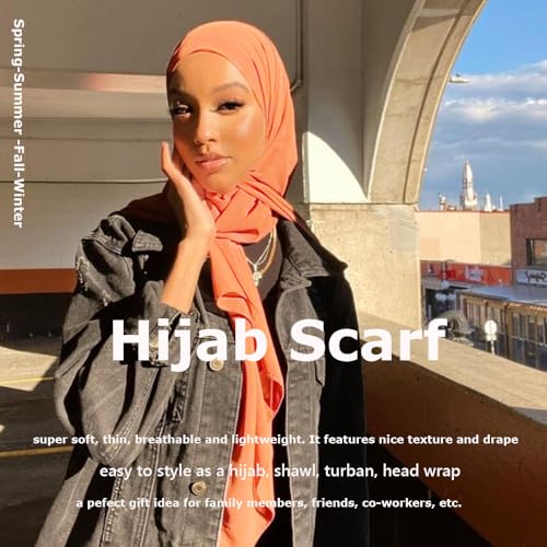 Chiffon Scarf for Women Lightweight Breathable Sunscreen Soft Solid Hijab Scarf for Daily & Muslim Wear - color: Crimson Chiffon Scarf