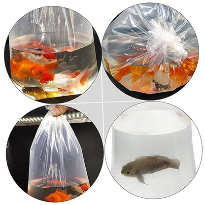 Garneck 50Pcs Leak-proof Plastic Fish Transport Bags for Live Fish Shipping Creative Oxygen Bags for Aquarium Use Heavy-Duty Packing for Safe