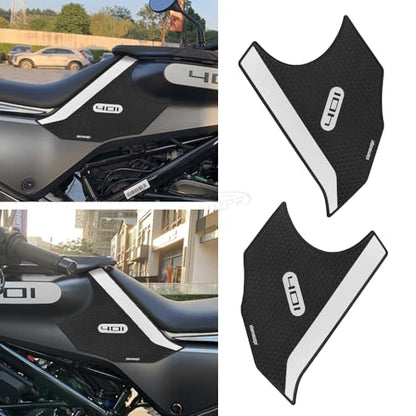 for svartpilen 401 Motorcycle Tank pad Non-Slip Side Fuel Tank Stickers Pad Rubber Sticker 2023 Svartpilen 401 Accessories 2019-2023