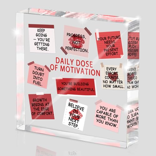 Daily Dose of Motivation Decor, Mental Health Office Sign, Note to Self Motivational Decor, Positivity Encourage Gift for Women, Birthday Graduation Back to School Gift, Dorm Living Room Bedroom Sign - style: dailyhong