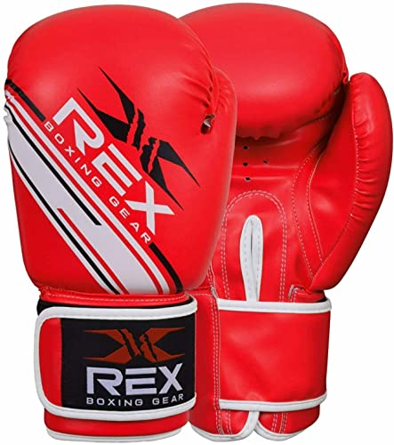 Rex Sports Boxing Wear Boxing Gloves Punching Bag Gloves, Sparring Gloves| Boxing Gloves for Boxers, Training Gloves Mitts for Sparring, Kickboxing, Fighting, Punch Bags and Focus Pads Punching