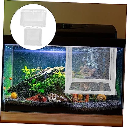 TOYANDONA 2pcs Fish Breeding Divider Floating Mesh for Aquarium Water Isolation Net for Fry and Fish Easy to Install and Clean Compact