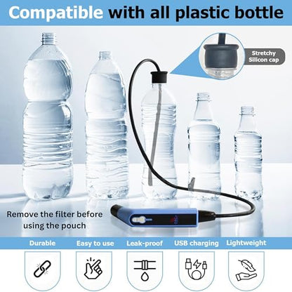 Orca Portable Travel Bidet Bottle Handheld Personal Sprayer, Electric Travel Bidet Camping Bathroom Personal Hygiene Cleaning Baby Care Toilet Sprayer Cleaning + 2 L Pouch