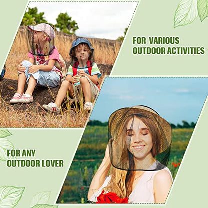 18 Pcs Mosquito Head Net Black Mosquito Mesh Net Face Neck Fly Netting Hood Protecting Net Cover Wearable Mosquito Face Net for Bugs Insect Mosquito Net Hat for Outdoor Hiking Camping Walking