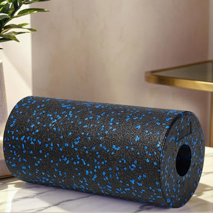 Back Foam Roller, Hollow Column Muscle Recovery Tool, Muscle Roller Foam, for Gym Post-Exercise Sports Recovery Home Fitness Routine Yoga Stretching - color: Black Blue