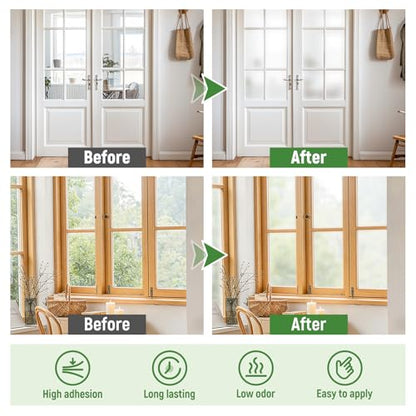 Frosted Glass Paint 35 Fl Oz Window Privacy Paint Frosted Glass Paint Kit Waterproof UV Resistant Frost Paints for Window Privacy Film Windows Frosting for Home Bathroom Kitchen Office Window Frosting - size: 35 Fl Oz (Pack of 1)