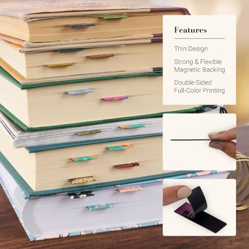 Christian Art Gifts Colorful Inspirational Magnetic Scripture Bookmark Pagemarker Set for Women: Encouraging Bible Verses, Cute Pink, White, Teal Multicolor Floral Theme for Books, Bibles, 6 Piece Set - color: Pink, Teal, & White Floral