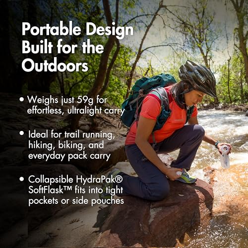 Katadyn BeFree Collapsible Water Filter Bottle 0.6L, Hiking & Trail Running - style: 0.6L - Slate Blue