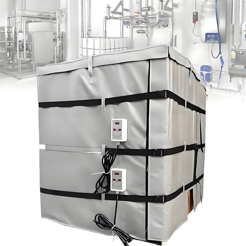 200l/1000l Ibc Barrel Heating Blanket, Intelligent Temperature Control Ibc Barrel Heating Jacket,With Digital Display,Adjustable Temperature,Suitable For Ibc Plastic Tanks,Pipes,110v/220v 1000L - size: 1000L