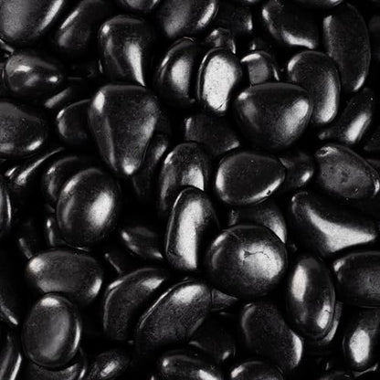 10lb Black River Rock, Suitable for Aquarium Gravel, vase Decorative Stone, Plant Rock, Rock for houseplants