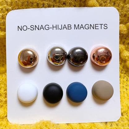Strong Magnets Pinless Hijab Pins for Women, Multi Use Magnetic Pins for Hijab Scarf Shirts Dress and Clothes - color: 8multicolor