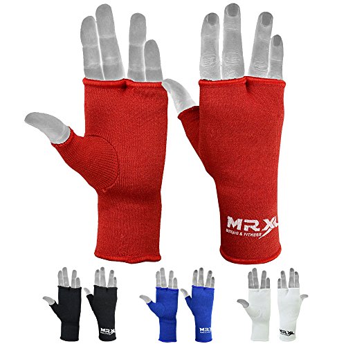 MRX Muay Thai Boxing Inner Gloves Protective Hand Wrap - color: Red, size: Small