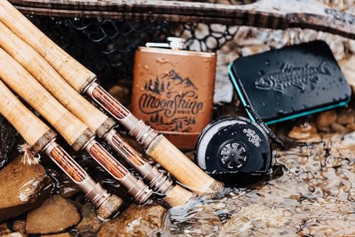 Moonshine Rod Company Fly Fishing Rod with Carrying Case and Extra Rod Tip - size: 5WT- 9', style: Trout Fishing