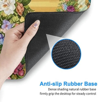 Rubber Base Mousepad Christian Bible Verse Prayer Healing Virgin Mary, Large Extended Desk Mat Keyboard Gaming Accessory - color: Pattern (165), size: 29.5L x 15.8W inches
