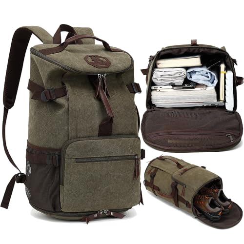 gym duffel bag backpack wrestling bag with shoe compartment 4 kinds of back method waterproof sports walking laptop - color: C-green