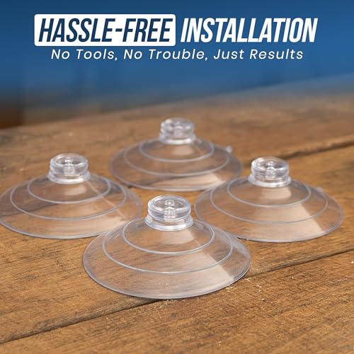 UBL Large Replacement Suction Cups - Strong Window Mount (Set of 4) | Heavy Duty Suction Cups for Windshields, & Emergency Vehicle Lights - Compatible with Feniex, Whelen & Federal Signal