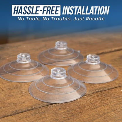 UBL Large Replacement Suction Cups - Strong Window Mount (Set of 4) | Heavy Duty Suction Cups for Windshields, & Emergency Vehicle Lights - Compatible with Feniex, Whelen & Federal Signal